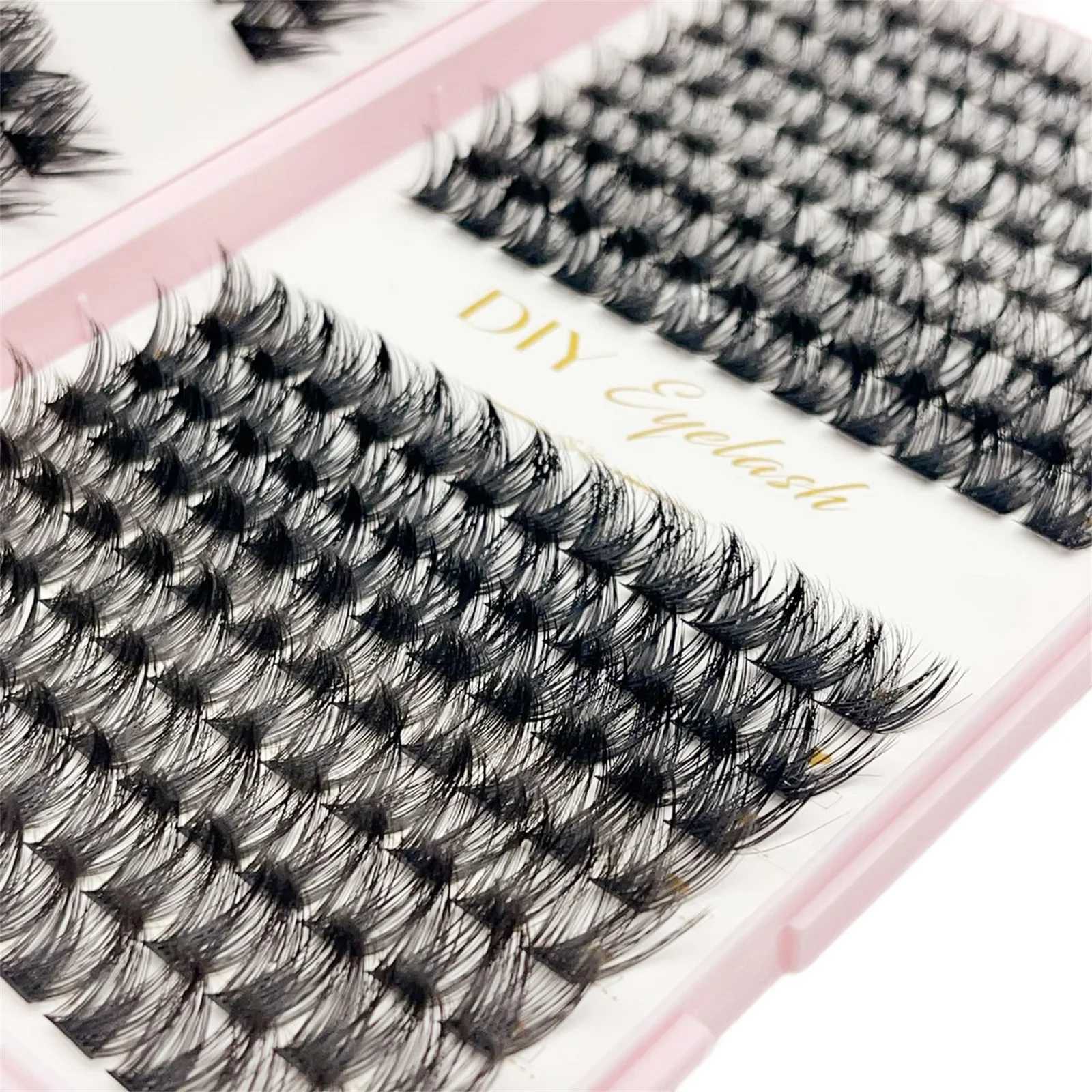 384 pieces of personal eyelash cluster DIY eyelash extension manual D curled eyelash cluster eyelash extensionW241024