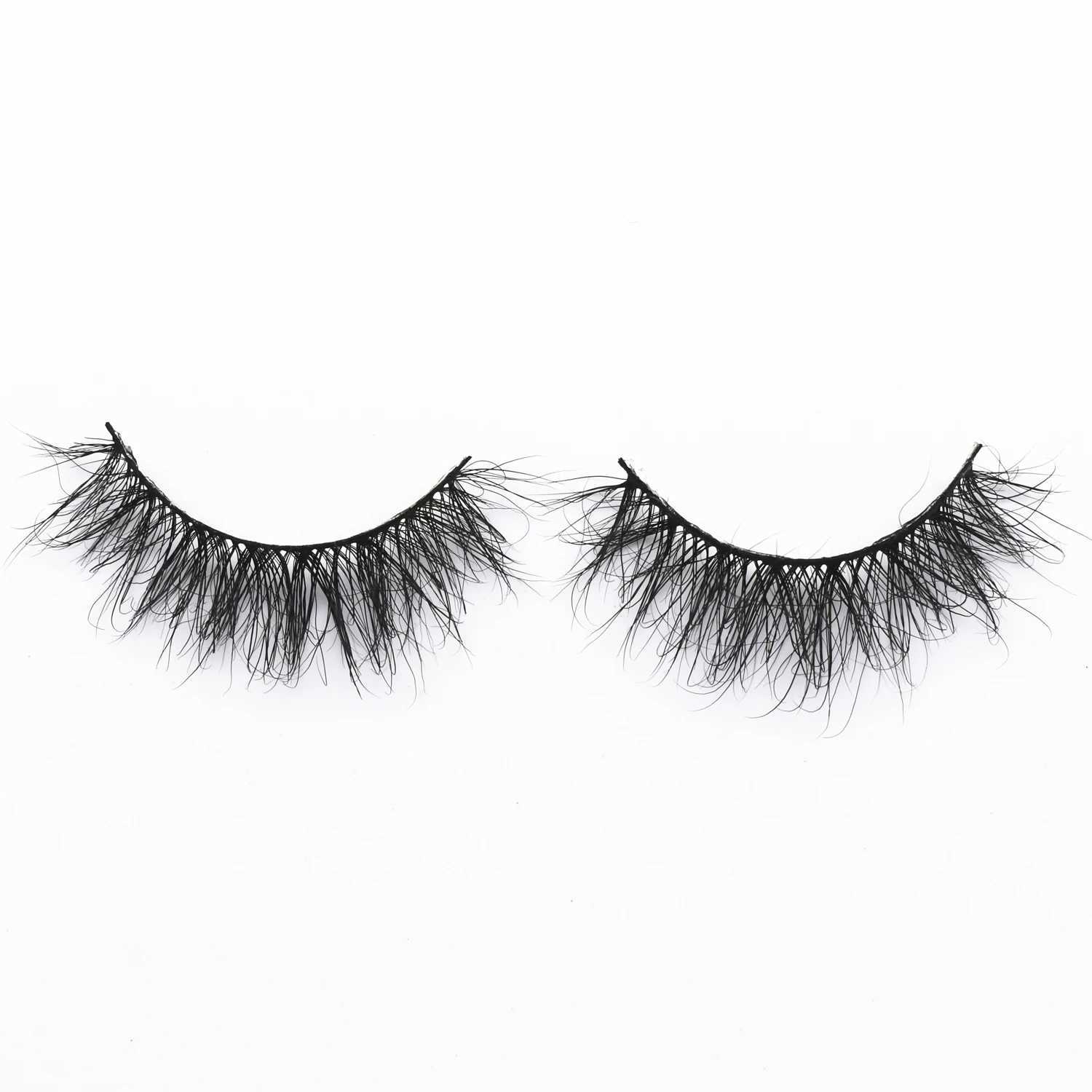 Mink Eyelash 3D Mink Eyelash Wispy Natural Round Eyelash No Mink Cilia Posticos Full Eyelash Makeup EyelashW241024