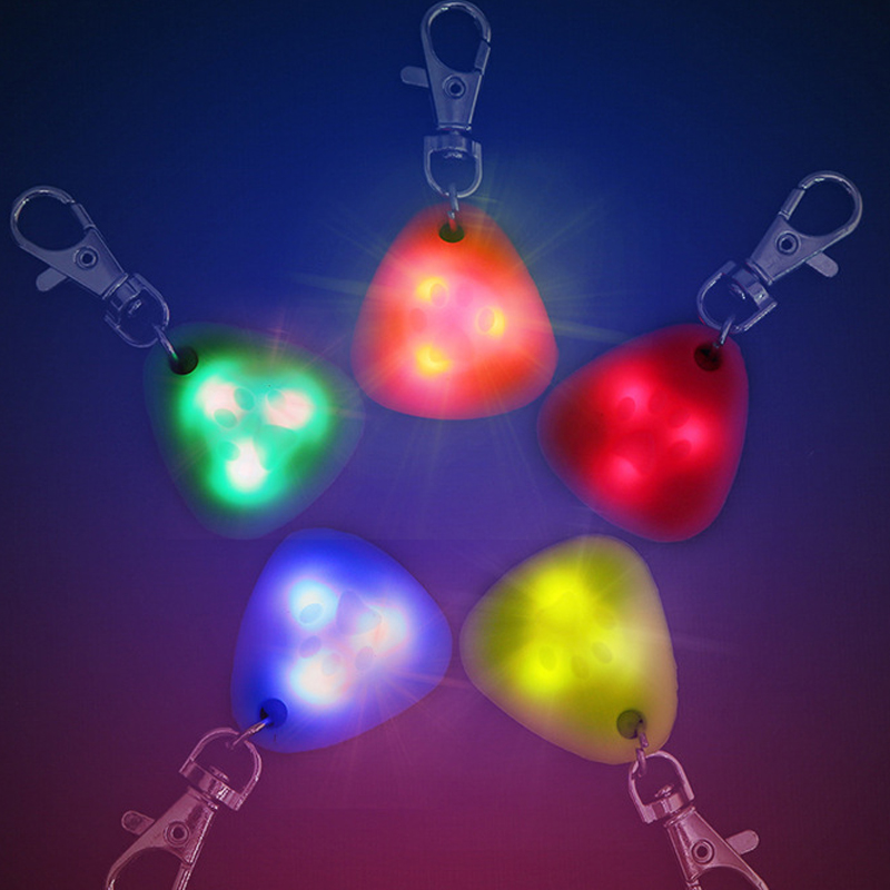 Silicone triangle pendant light-emitting pendant night walking dog anti-lost light outdoor warning light pet supplies hanging ornaments