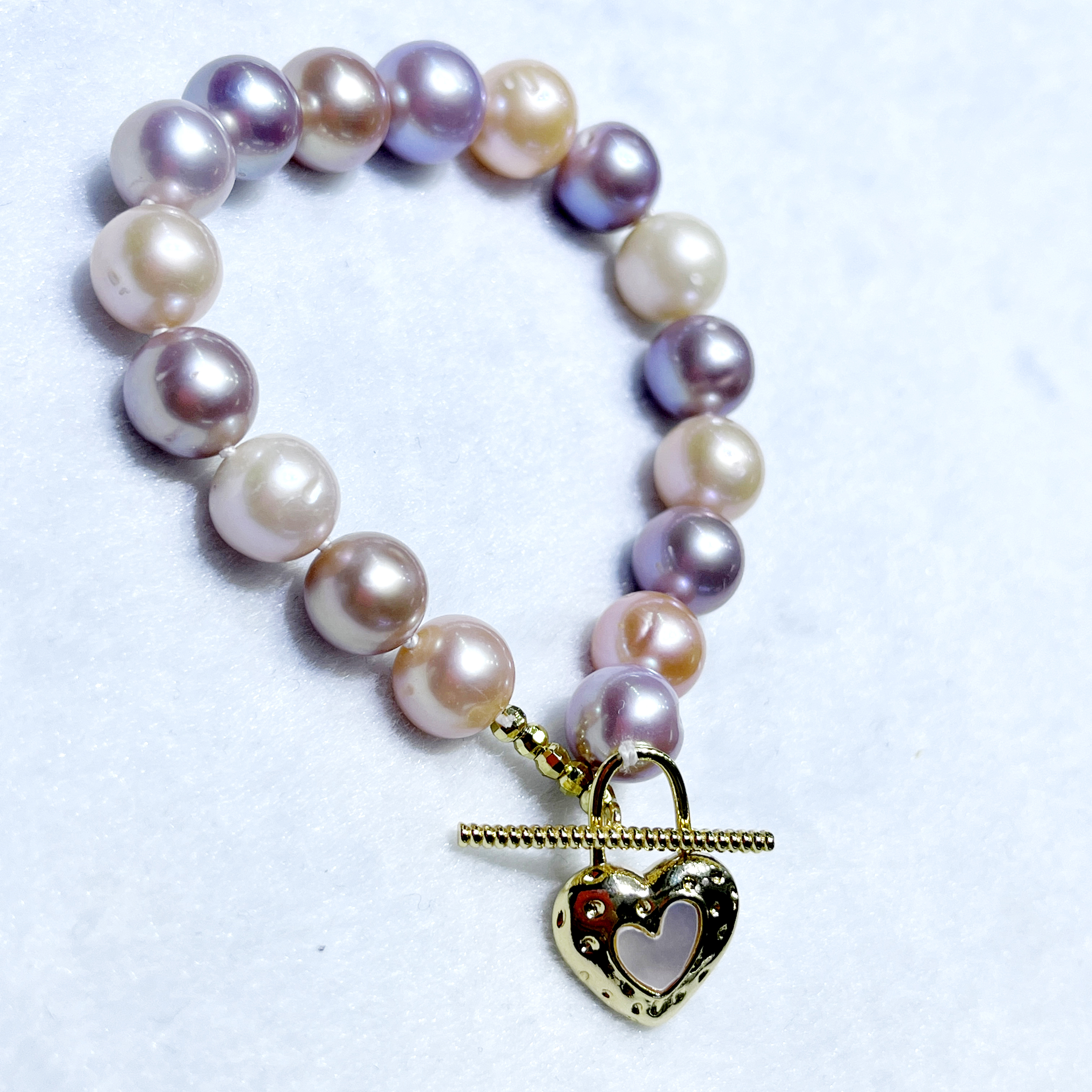 Natural Freshwater Baroque Pearl Lapis Lazuli Charm Bracelet Women Anniversary Original Design Jewelry Wholesale