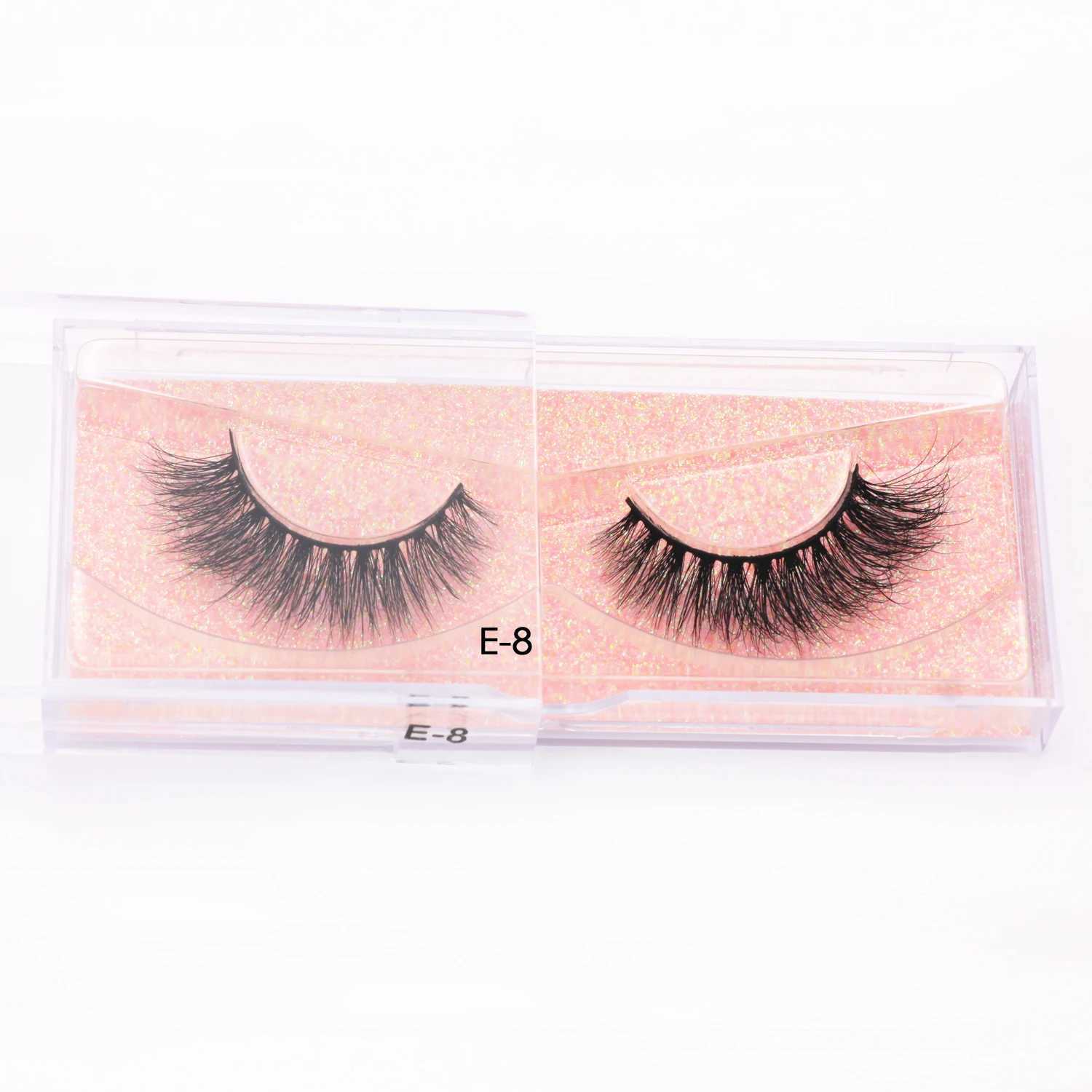 Natural long 3D mink eyelashes short eyelashes 3D mink eyelashes cruel waterless mink false eyelashes handmade eyelashes makeup eyelashesW241024