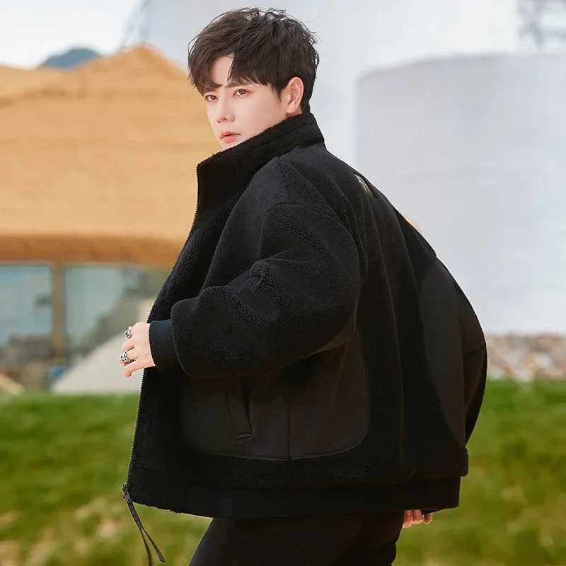 2024 Mens Autumn/Winter New Collection True Ramsworth Woolen Leather Jacket Mens Thick Loose Coat Mens Leather Casual Coat F457 W241024