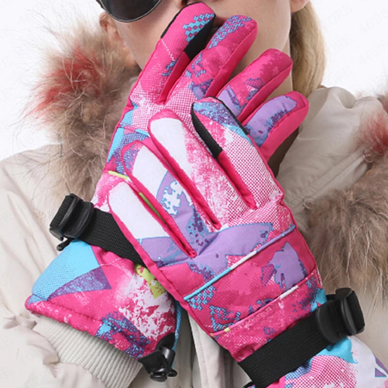 MenWomenKids Ski Gloves Snowboard Ultralight Waterproof Winter Sonw Warm Fleece Motorcycle Snowmobile Riding 241024
