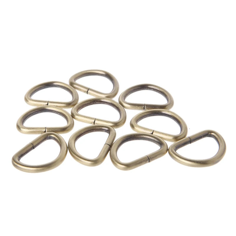 10pcs 13162025mm Backpacks Strap Buckle Inner Width Metal Half Round Shaped Non Welded D Ring DIY Bag Accessories Adjustable 241017