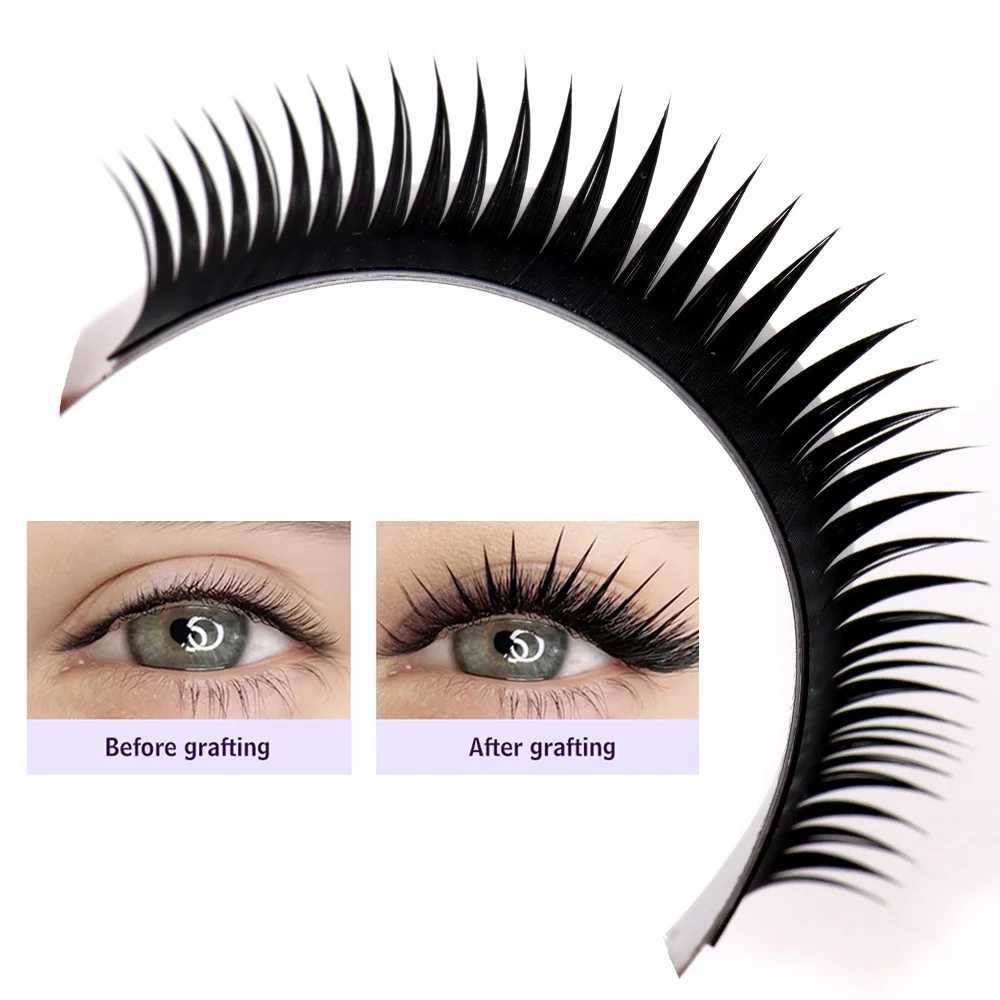 Wet eyelash extension 0.03mm 0.07mm pointed eyelash comic eyelash Wispy role-playing prefabricated Russian A-shaped natural eyelash productW241024