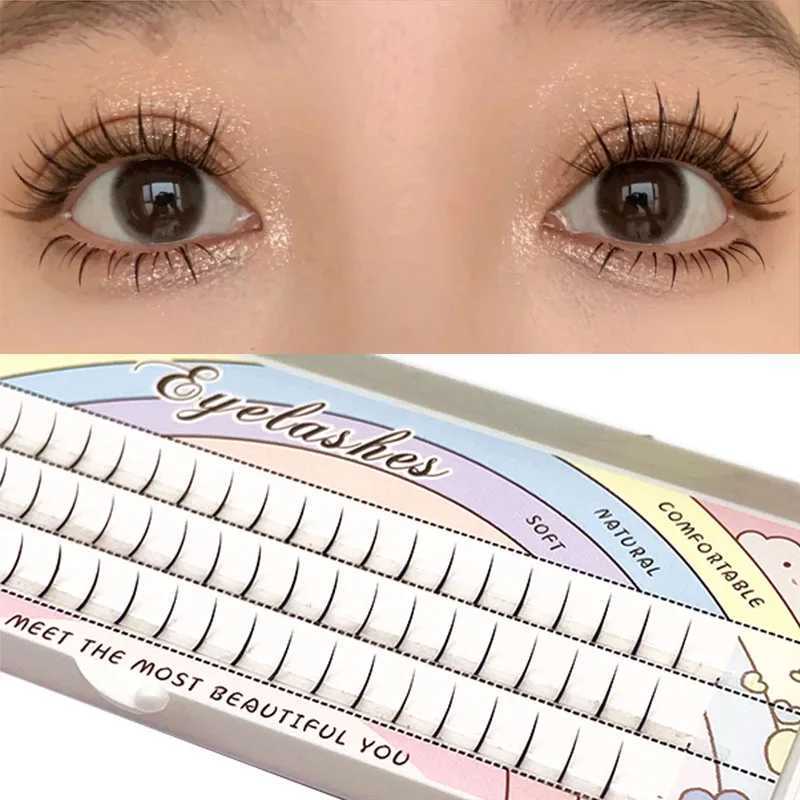 60/120 Clusters Manga Eyelash Professional Makeup Personal Eyelash Lower Eyelash Manga Eyelash Natural Handmade Fake EyelashW241024