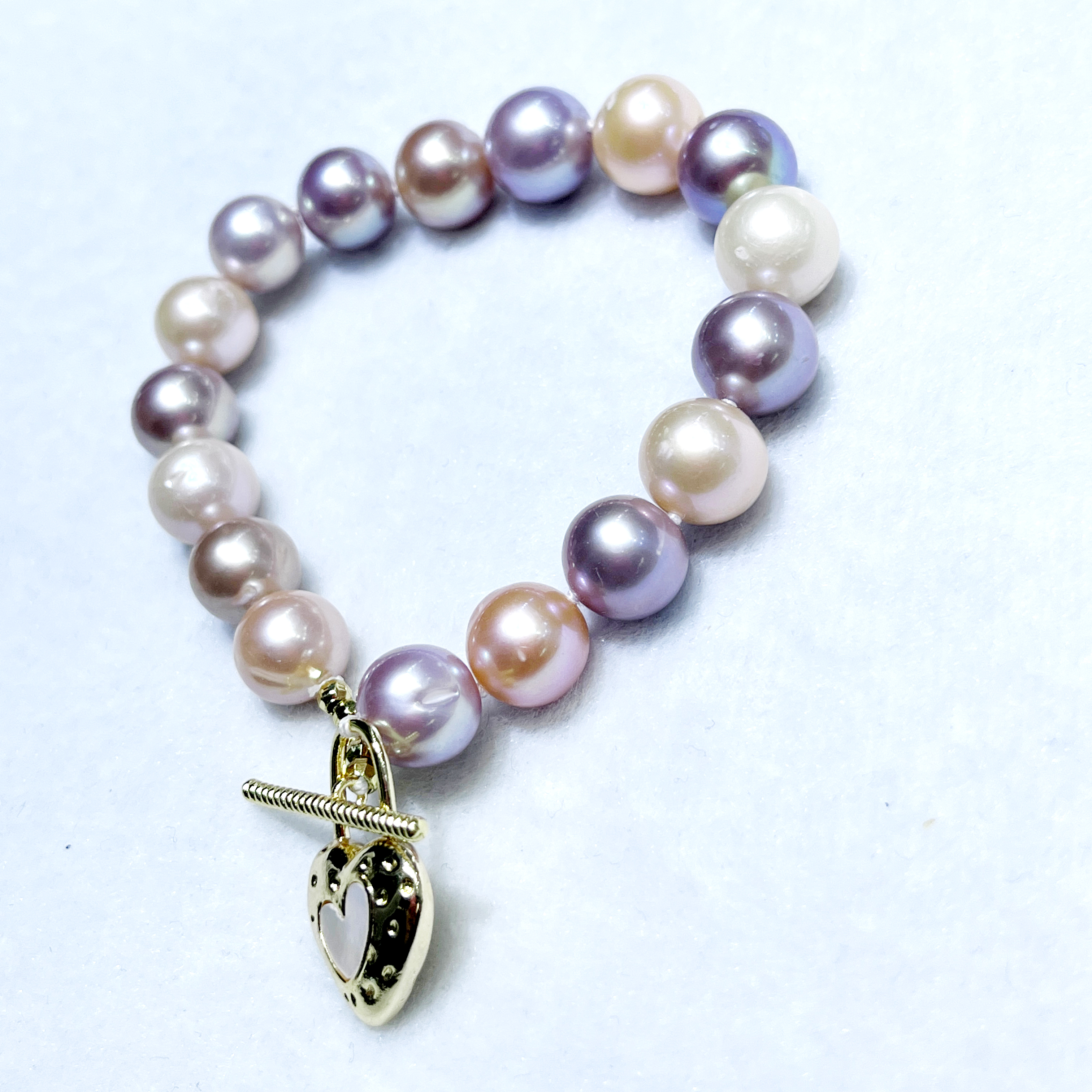 Natural Freshwater Baroque Pearl Lapis Lazuli Charm Bracelet Women Anniversary Original Design Jewelry Wholesale