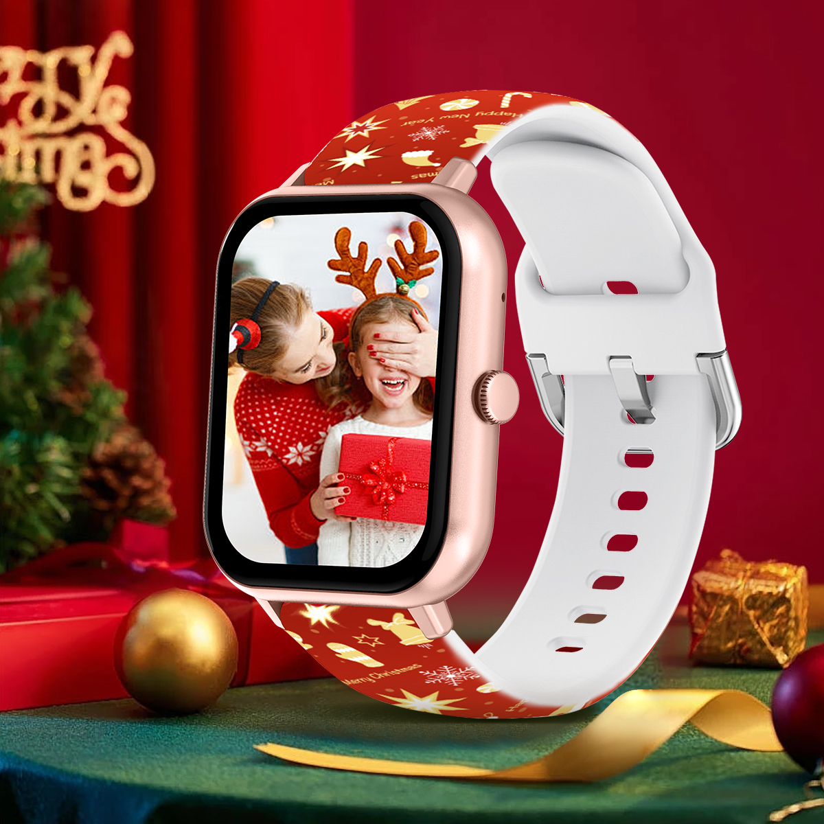 LIGE Christmas smartwatch waterproof step counting wireless voice assistant weather forecast intelligent reminder watch give friends holiday gifts