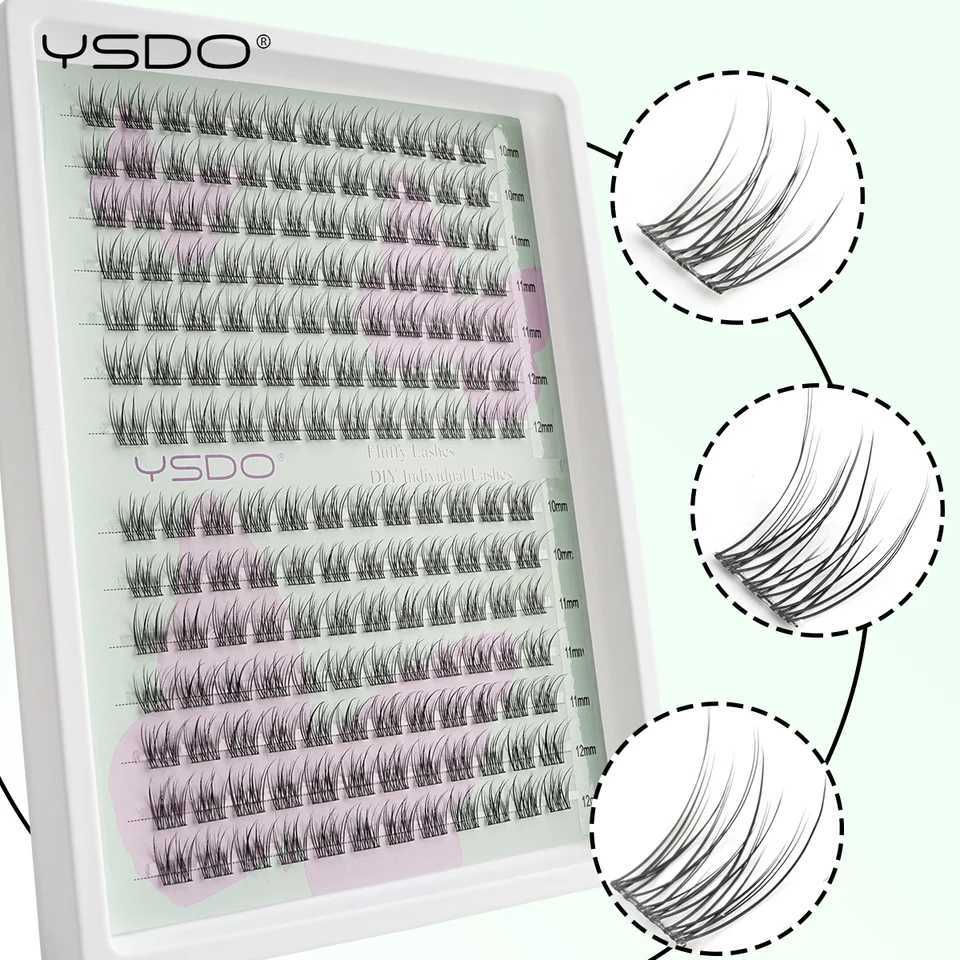 YSDO 10/14 natural eyelash extension prefabricated volume fan personal eyelashes mink false eyelashes cluster eyelash makeup CiliaW241024