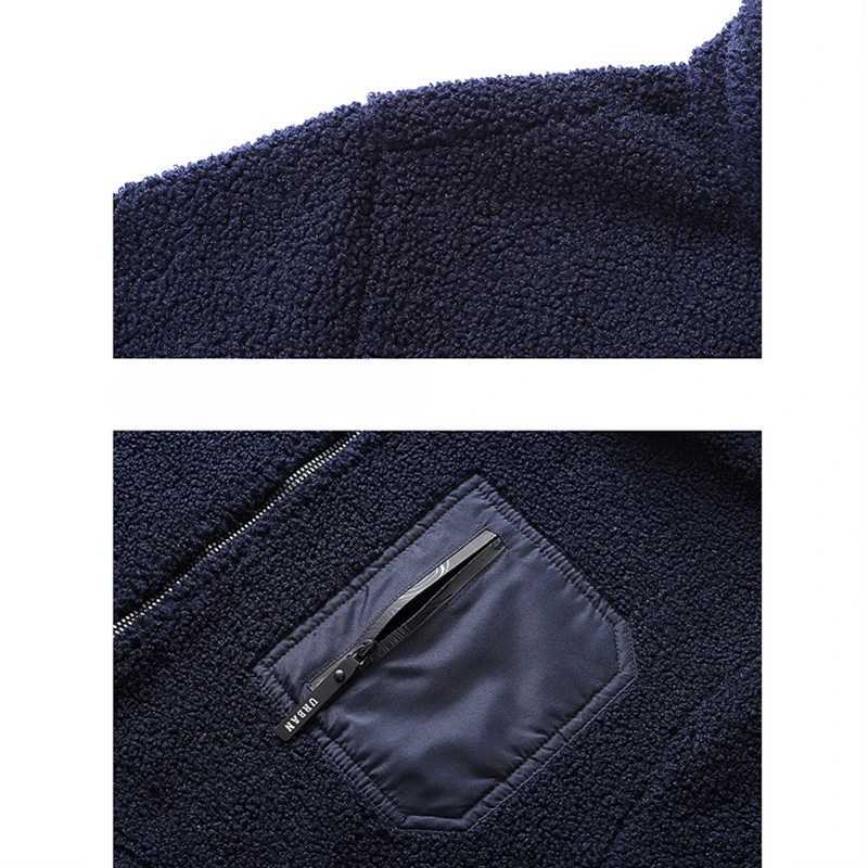 Mens wool jacket soft and windproof full zipper splicing work pocket outerwear casual sports thick outerwear Ramsworth jacket W241024