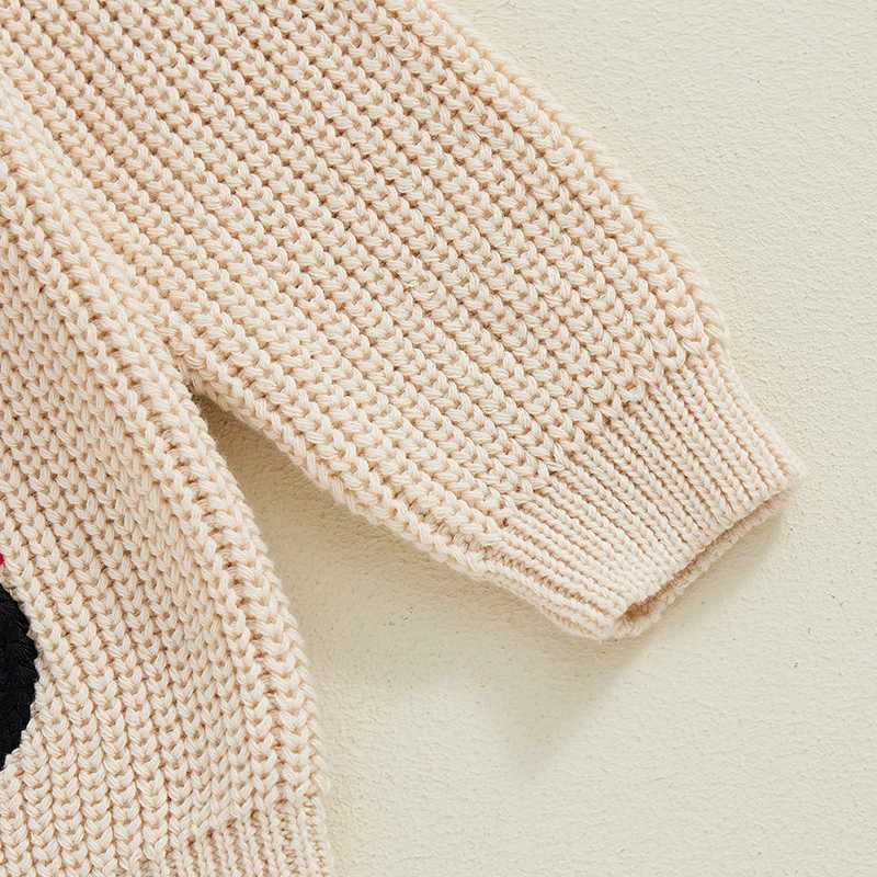 Citgeett Winter Christmas Preschool Baby Boys and Girls Sweater Embroidered Long Sleeve Pullup Top Autumn Christmas Costume W241025