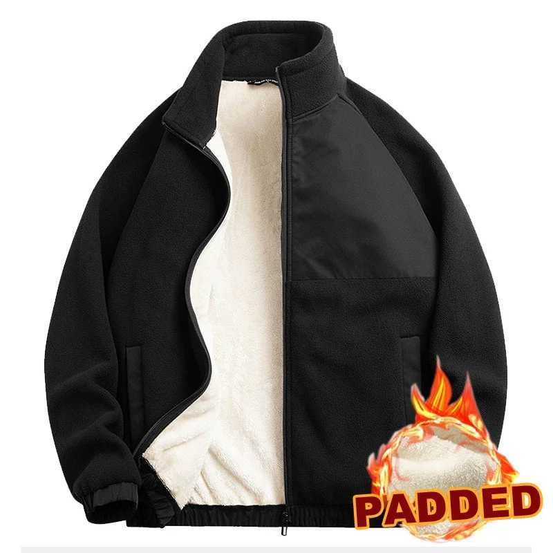 Winter warm thick wool jacket mens fashionable casual jacket mens autumn brand jacket outdoor classic swing arm jacket Lambswool W241024