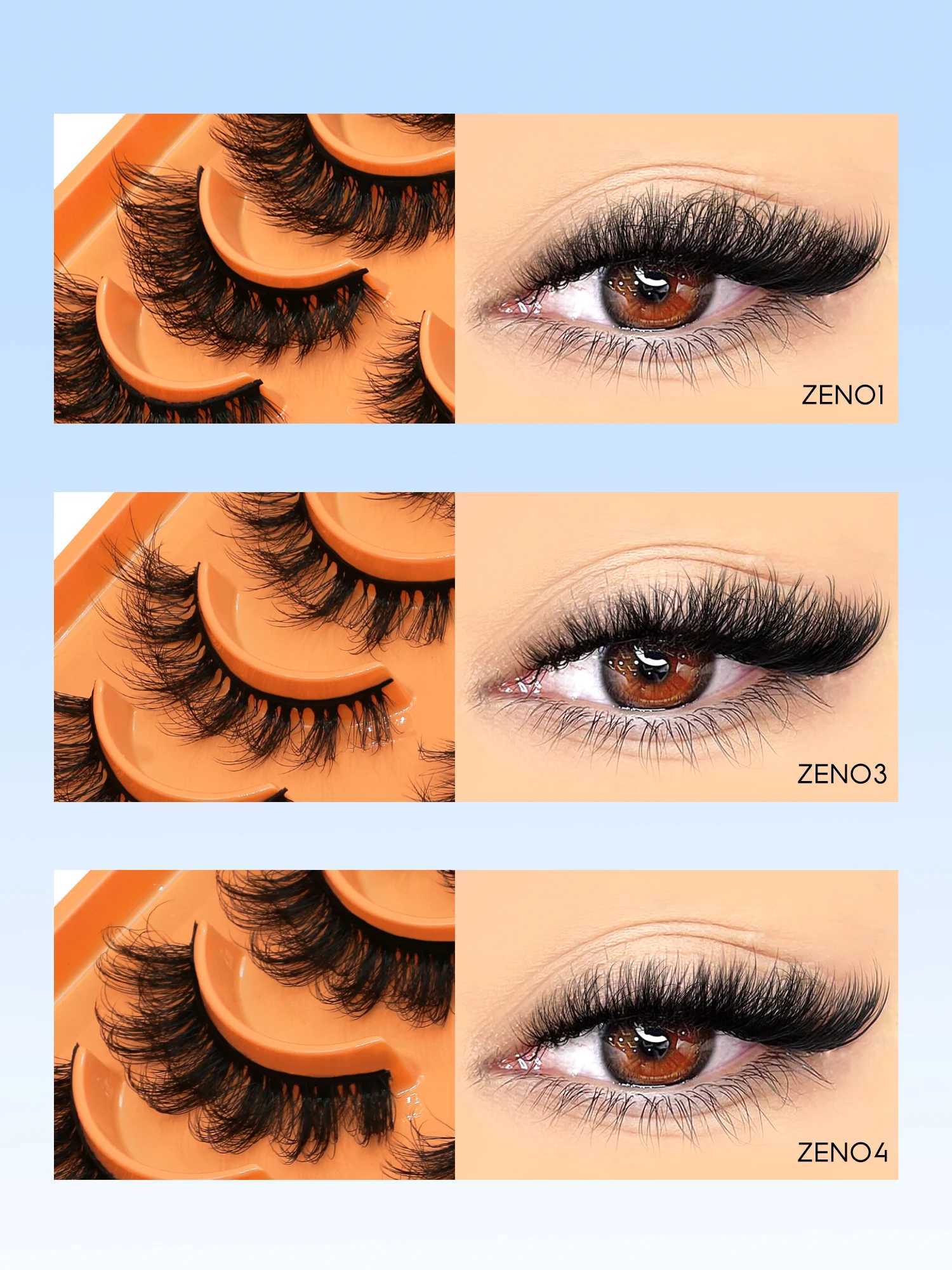 Groinneya fluffy eyelashes 3D artificial mink eyelashes natural false eyelashes dramatic soft eyelashes eyelash extension makeupW241024