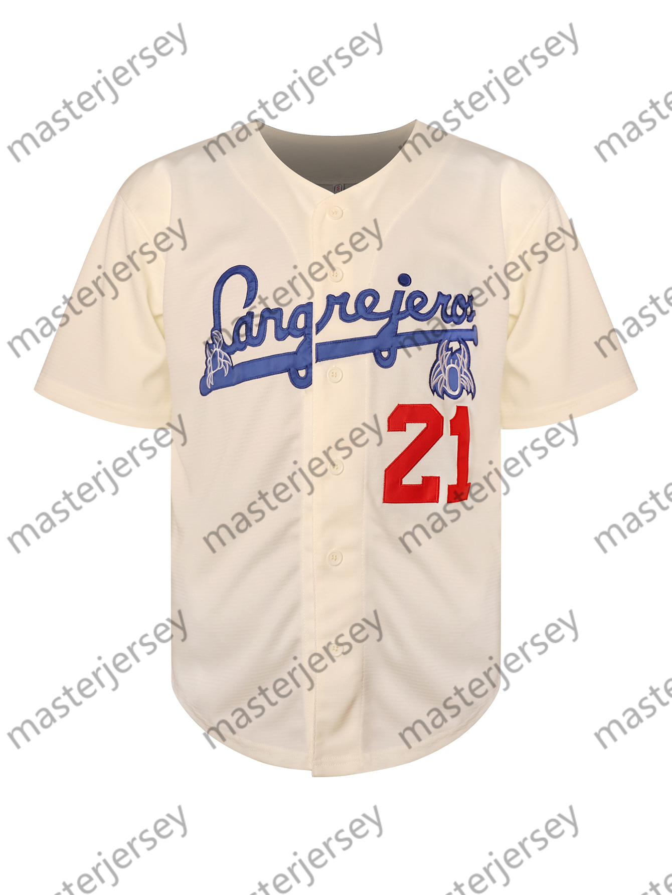 Mens Baseball Jerseys 21 Clemente Jersey Sweatshirt - Embroidered Loose Fit V-Neck Breathable In Stock Fast Shipping