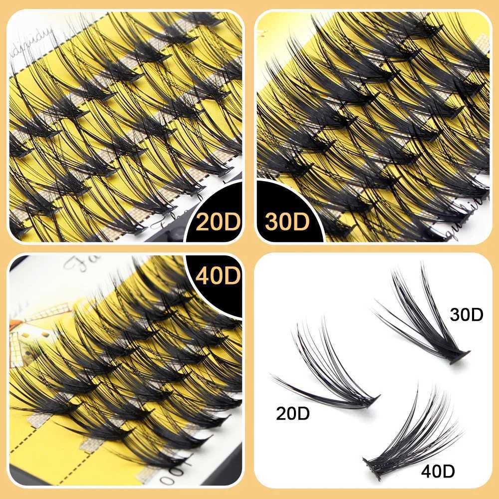 Moonlily soft mink 20D/30D/40D eyelash clusters natural eyelash extension 3D volume effect artificial rabbit personal makeupW241024