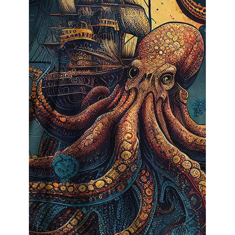 Mens T shirt Men's Octopus Graphic T Shirt 3D Graphic Cool Casual Tee Casual tops summer clothes Hip hop trend