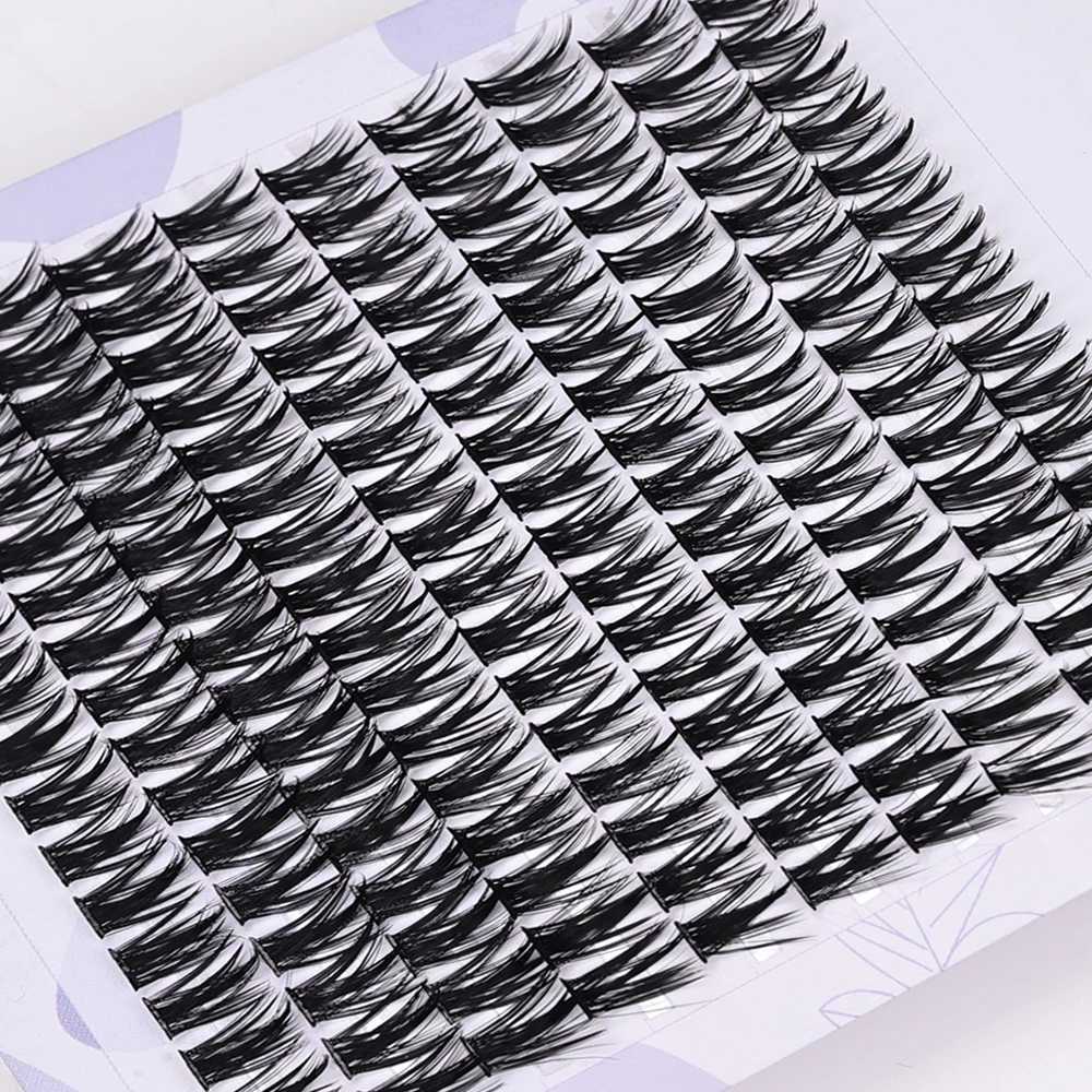 Personal eyelash 160 clusters soft ribbon segmented fake bundle eyelash DIY personal eyelash extensionW241024