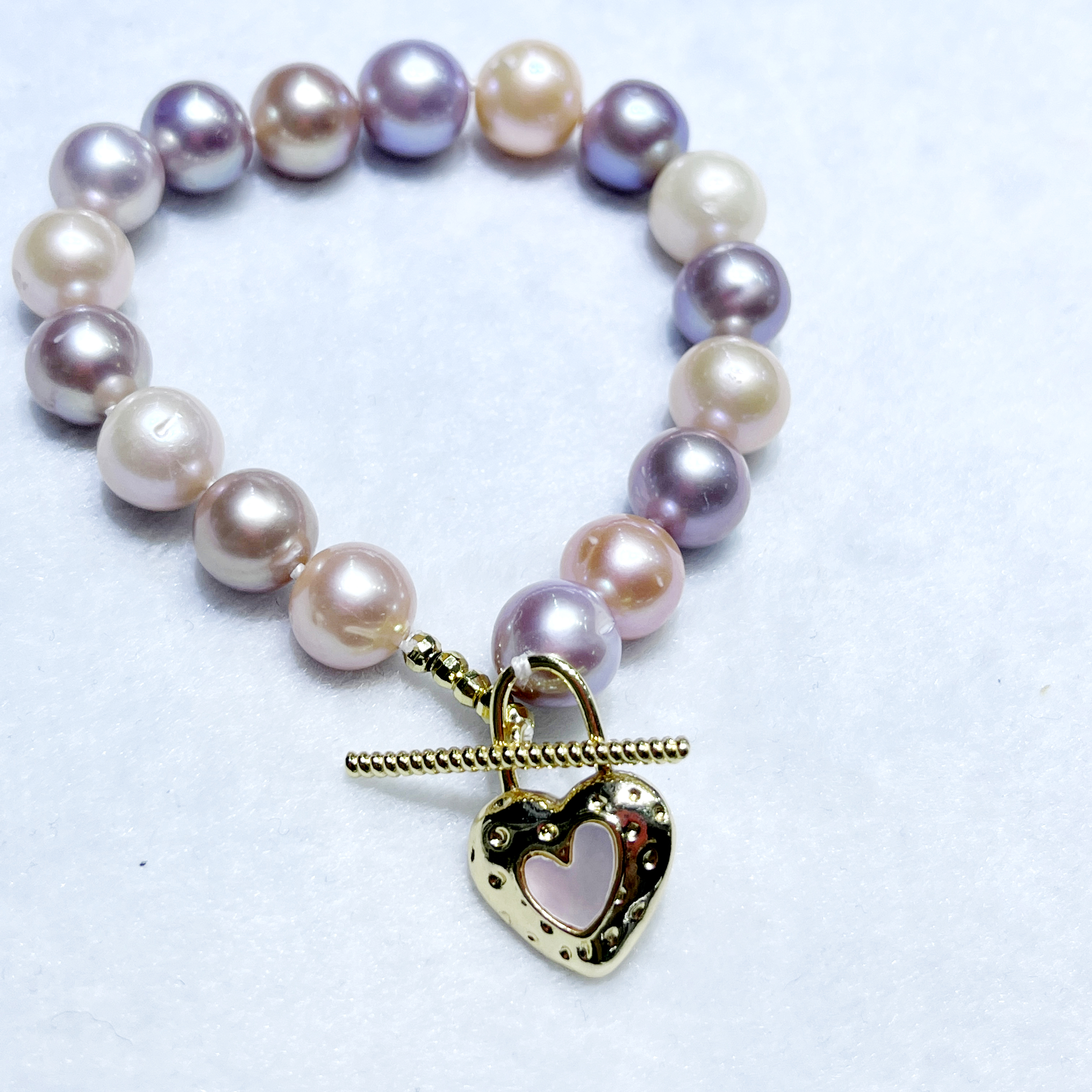 Natural Freshwater Baroque Pearl Lapis Lazuli Charm Bracelet Women Anniversary Original Design Jewelry Wholesale