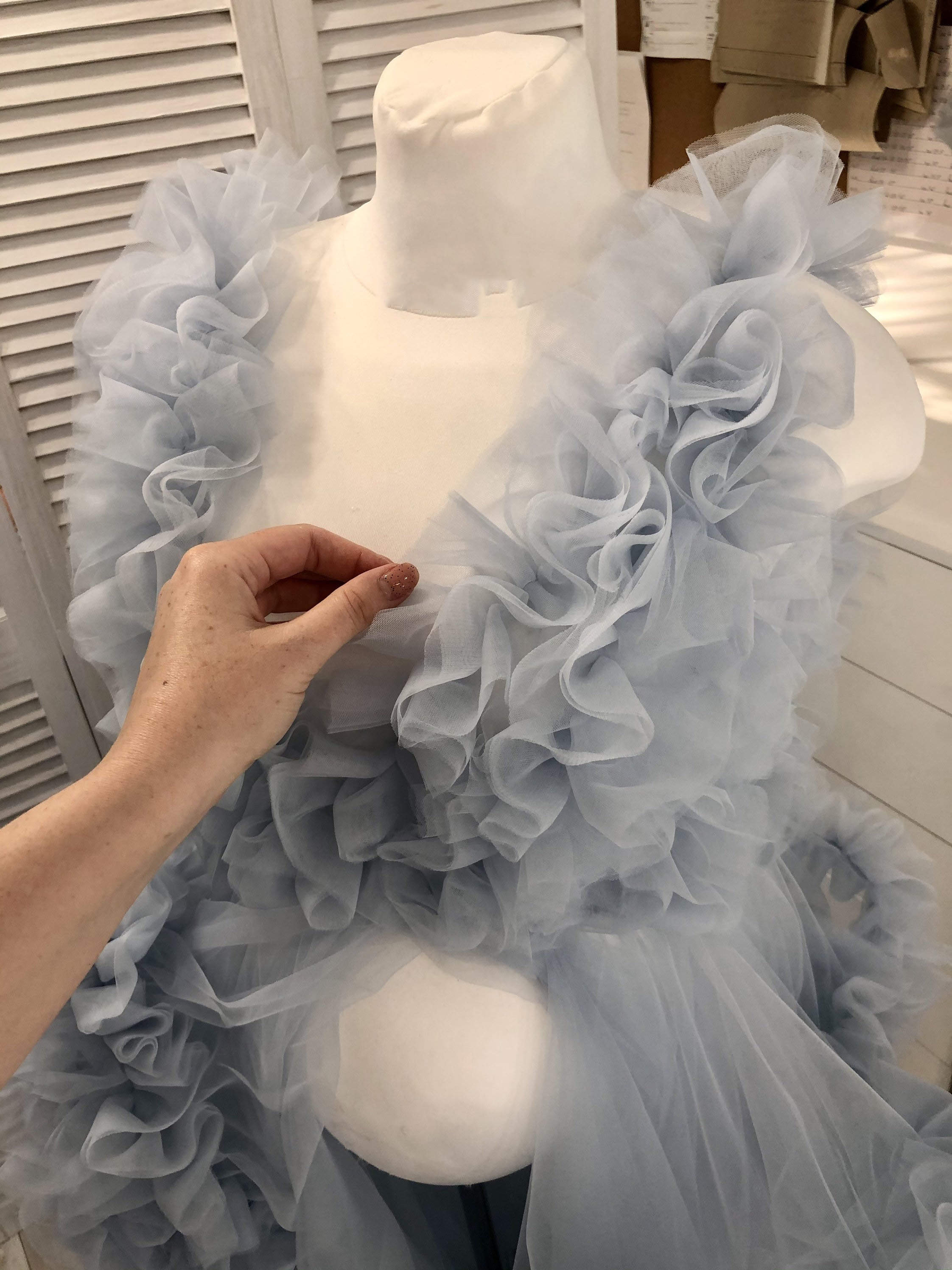 Puffy Women Bathrobe Ruffles V Neck Maternity Dresses Sleeveless Pregnant Tiered Nightgown Pijama Evening Dress Custom Made