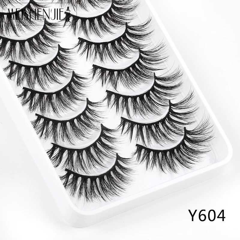 MEISHENJIE 3/5/10 Double 3D mink eyelashes natural eyelashes dramatic false eyelashes false eyelashes false eyelashesW241024