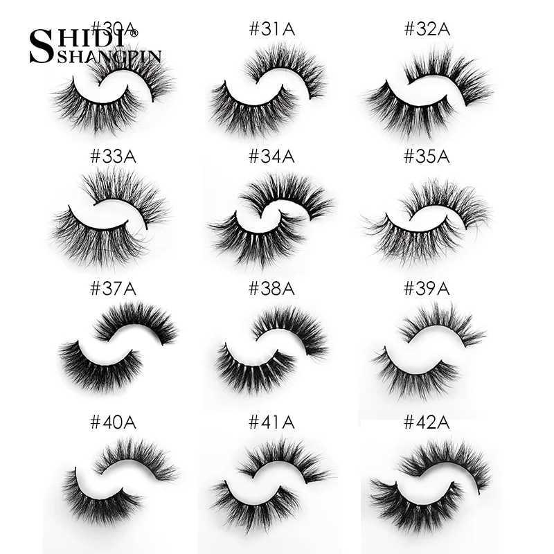SHIDISHANGPIN 1 pair of 3D mink eyelashes real and cruel without drama fake eyelashes fluffy stripes thick eyelashes fake eyelash makeup 37AW241024