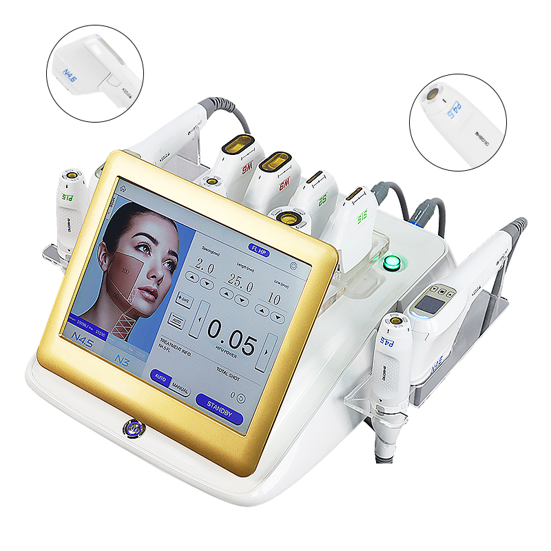 Advanced 4 Handles Focused Ultrasound Skin Rejuvenation Non-surgical Face Lifting Wrinkle Fine Lines Removal CE Body Slimming Ultrasonic Knife Machine