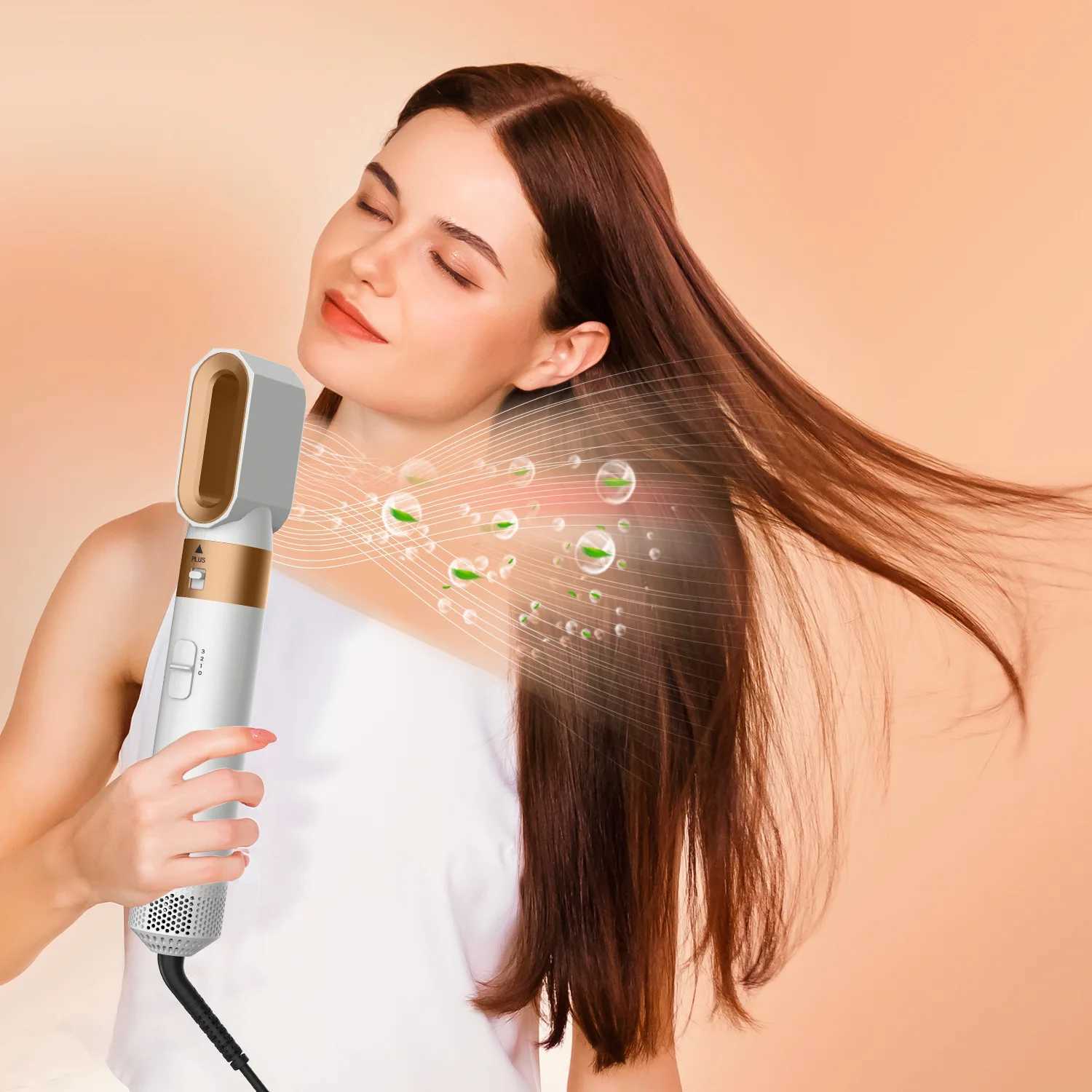 New professional 5-in-1 hair dryer high-speed hot air brush powerful hair dryer multifunctional constant hair dryer W241025