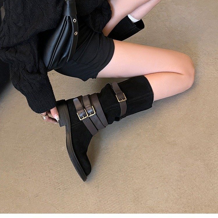 2024 Winter Snow Boots: Cozy Furry Cotton Cowboy Boots for Men & Women 02d7