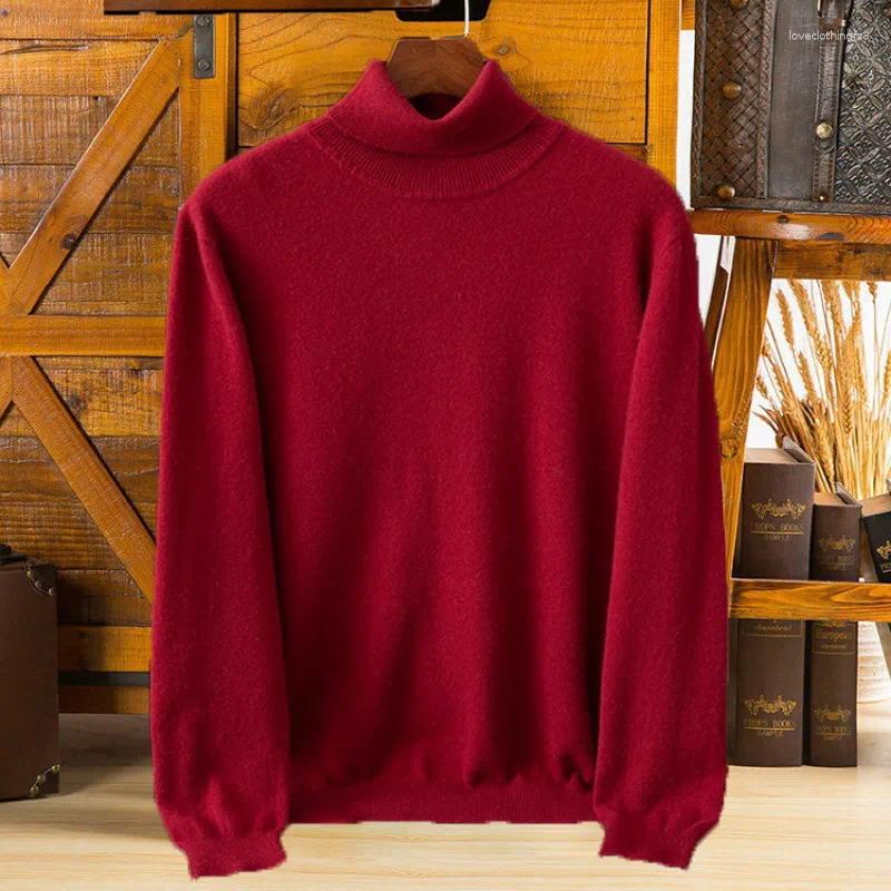 Cashmere Turtleneck Sweater Men - Soft, Warm, Lightweight Knit Pullover For Fall & Winter