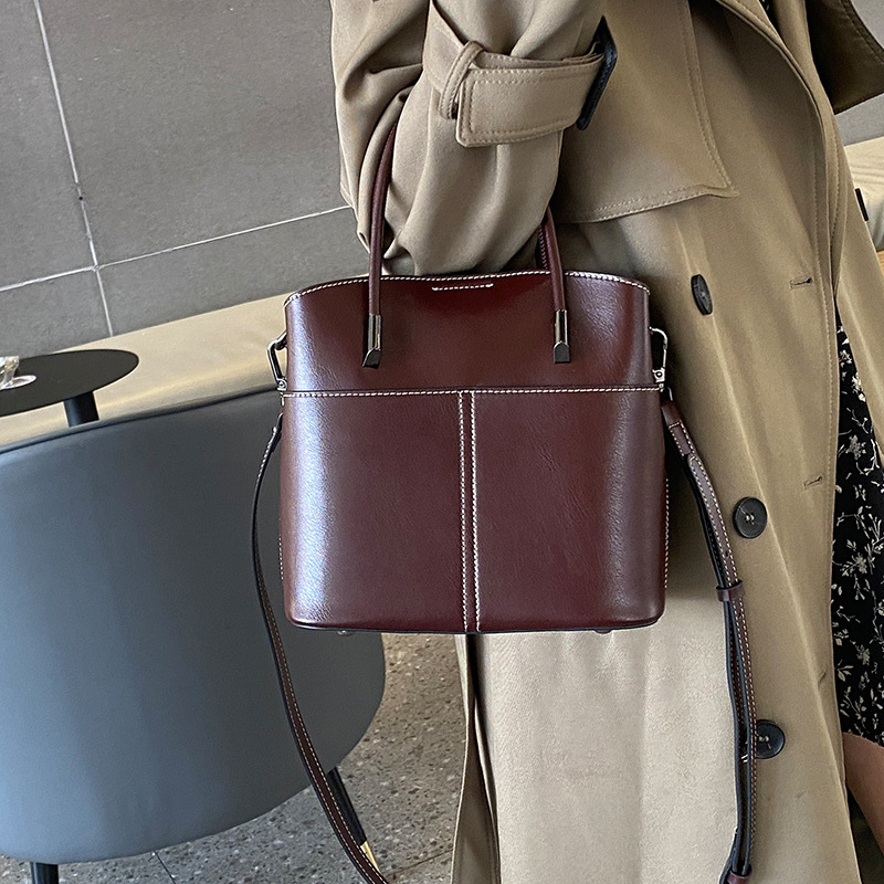 Cowhide Leather Shoulder Handbag For Women - 2025 Collection New Free Delivery Designer Bag
