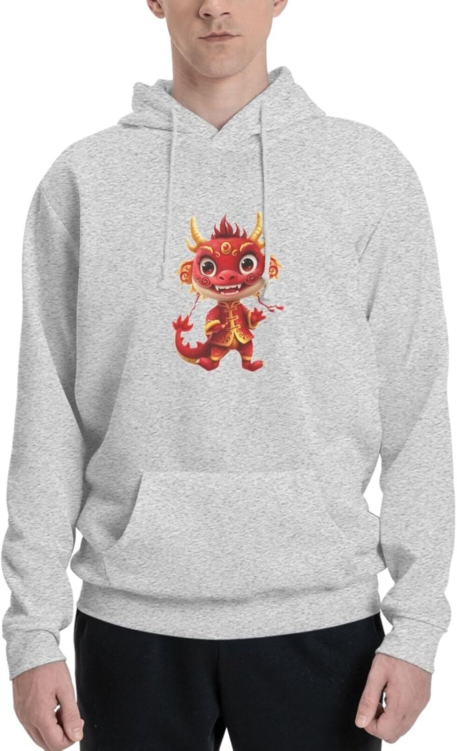 Hoodie for Mens Womens dragon Funny Cartoon Chinese Dragon Print Hoodie for Women Men Animals Lovers Pullover dragon
