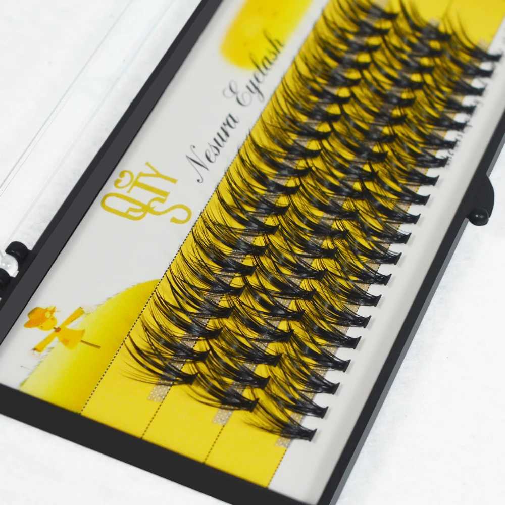 QSTY Super Bundles 3D mink personal eyelash extension fake 30D Russian curly cluster eyelashes natural artificial makeup eyelashesW241024