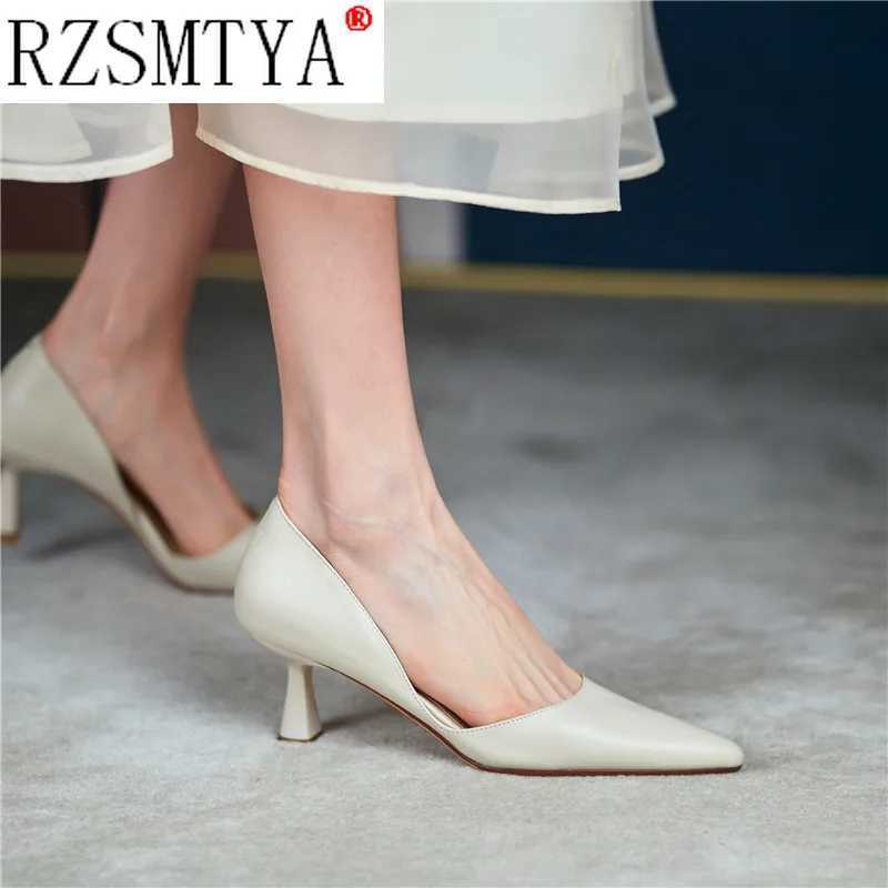 High Quality Womens Pump Elegant Pointed Toe Office Womens Shoes Spring/Summer High Heels Wedding Bridal Shoes Yellow Pump Zapatos Tac Mujer T241024