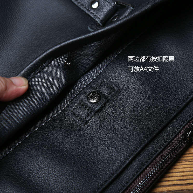 Genuine Men Briefcase Natural Cowhide Casual Handbag Soft Leather Business Shoulder Bag For 16 Inch Laptop