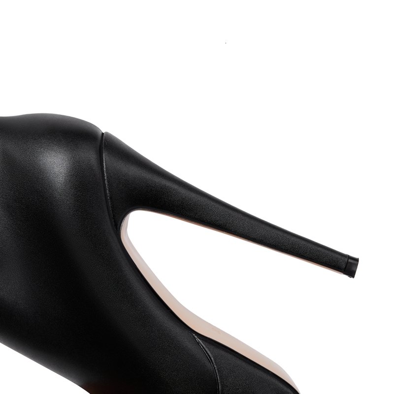 Kaky's New Round Head Waterproof Platform Heel Large Size Women's High Barrel Long Fashion Boots