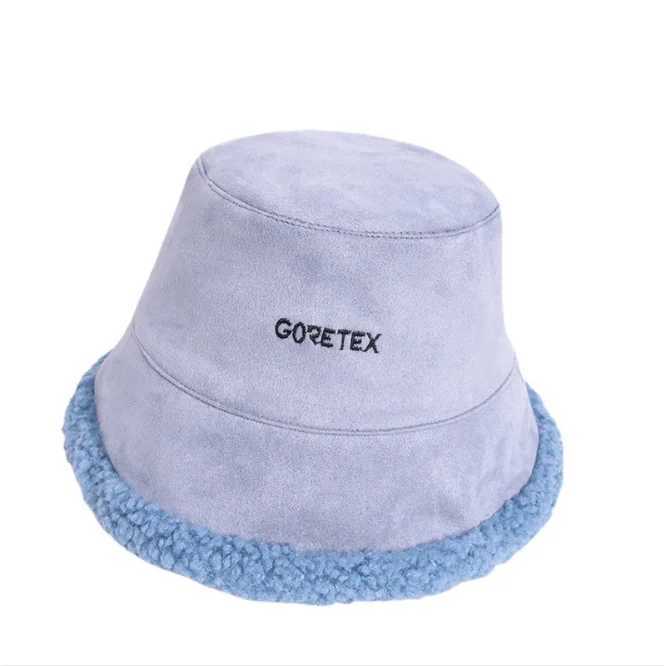 Double Sided Womens Spring Autumn Fisherman Hat Sunscreen Sunshade Washbasin Hat Autumn Winter Warm Lamb Plush Hat BeigeX241025