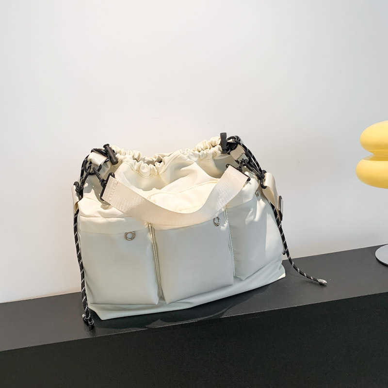 Bag Spring Women's Shoulder Bag Trendy Fashion Large Capacity Simple Leisure Student Cross Shoulder Backpack 241015