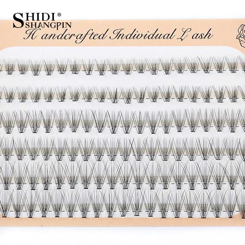 6 rows 120 bundles of eyelash extensions natural Russian curls false eyelashes curled eyelashes personal 10/20/30D clusters false eyelashes makeupW241