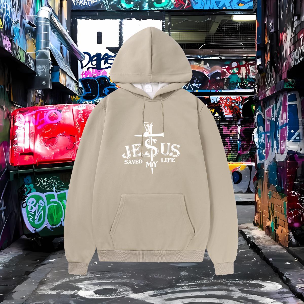 Brand Hoodie For Man Hooded Collar Warm Men Clothes Hoodie Floral Print Wear Y2K Thick Fleece