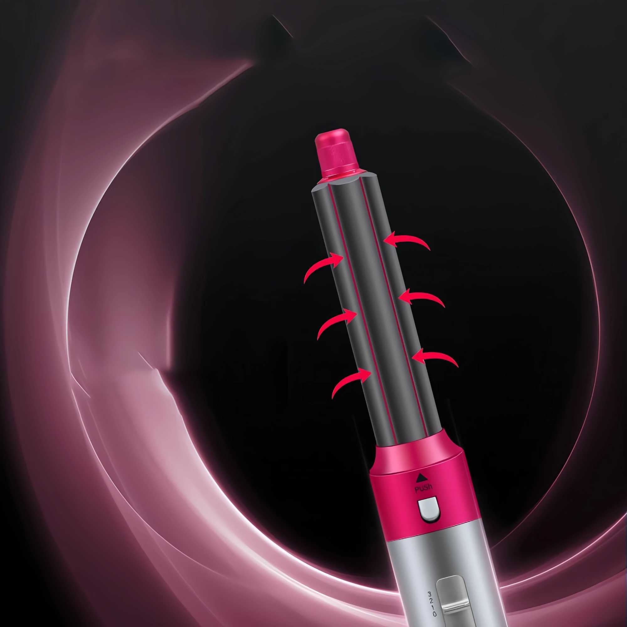 5-in-1 hair dryer high-speed hair dryer straightener curling iron hot air brush ion detachable hair dryer W241025