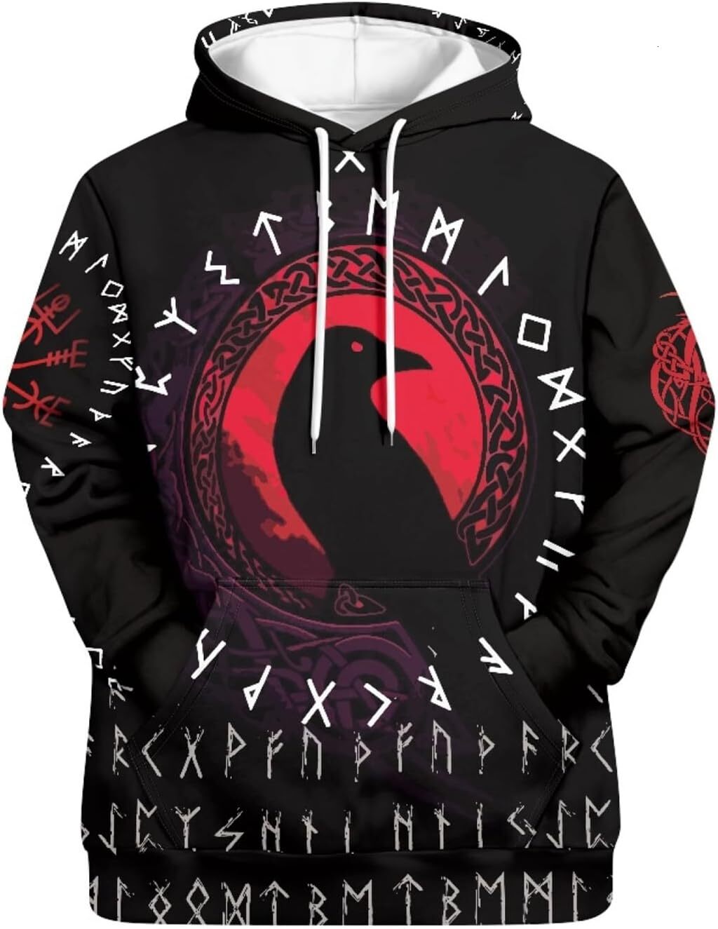 Hoodie for Mens Womens Mens Vikings Tattoo Norse Mythology Graphic 3D Print Hoodie Pullover Sweatshirt Hoodies Graphic Hoodies sweatshirt Warm