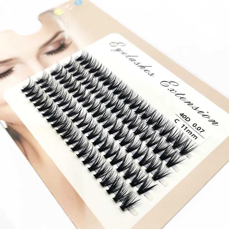 40/30/20/10D false eyelash clusters 100/200Pcs volume personal eyelashes Wispy fluffy eyelash clusters eyelash extension makeupW241024