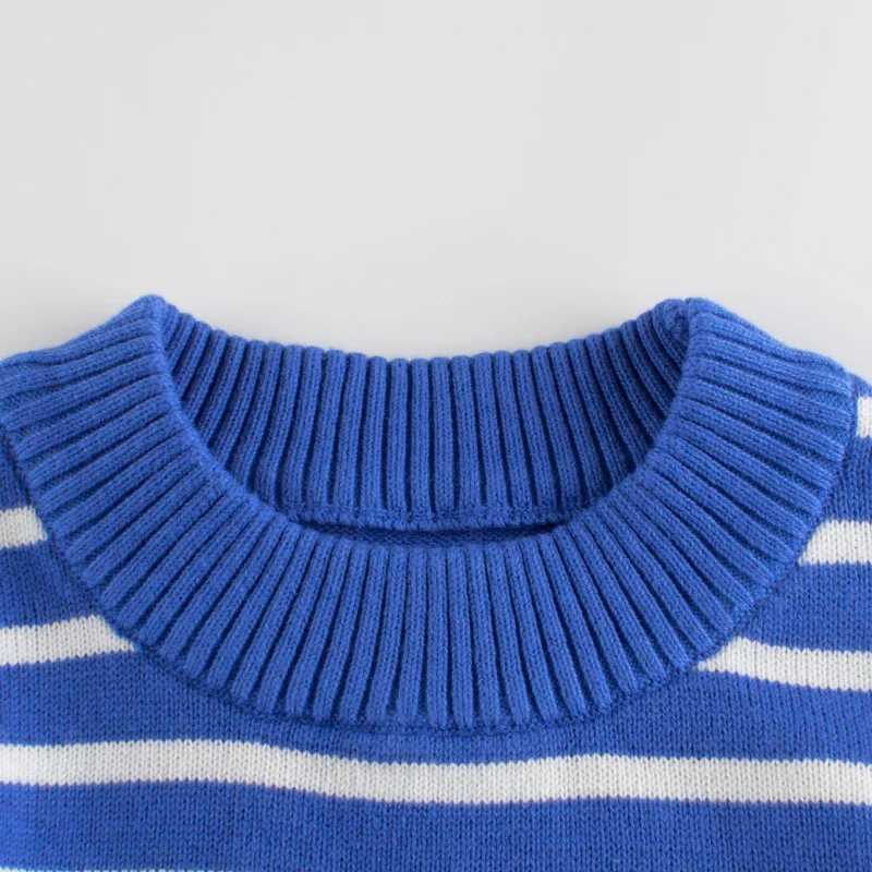 2022 Spring/Winter Childrens Striped Sports Shirt Suitable for Boys and Girls Clothing 100% Cotton Childrens Knitted Casual Sports Shirt W241025