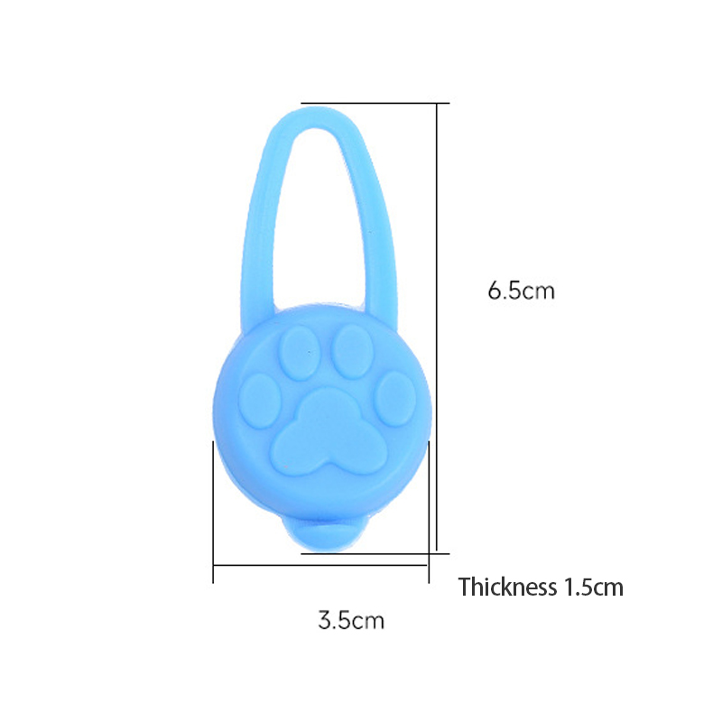 Pet light pendant light dog walking light silicone LED night luminous pendant outdoor night walking light anti-lost pendant light