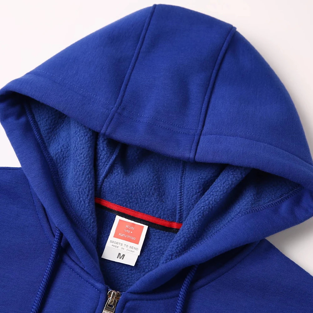 Winter Polar Fleece Zipper Hoodies Unisex High Quality Wholesale Pullover Heavyweight Thick For Men Sudadera Para Hombre 241021