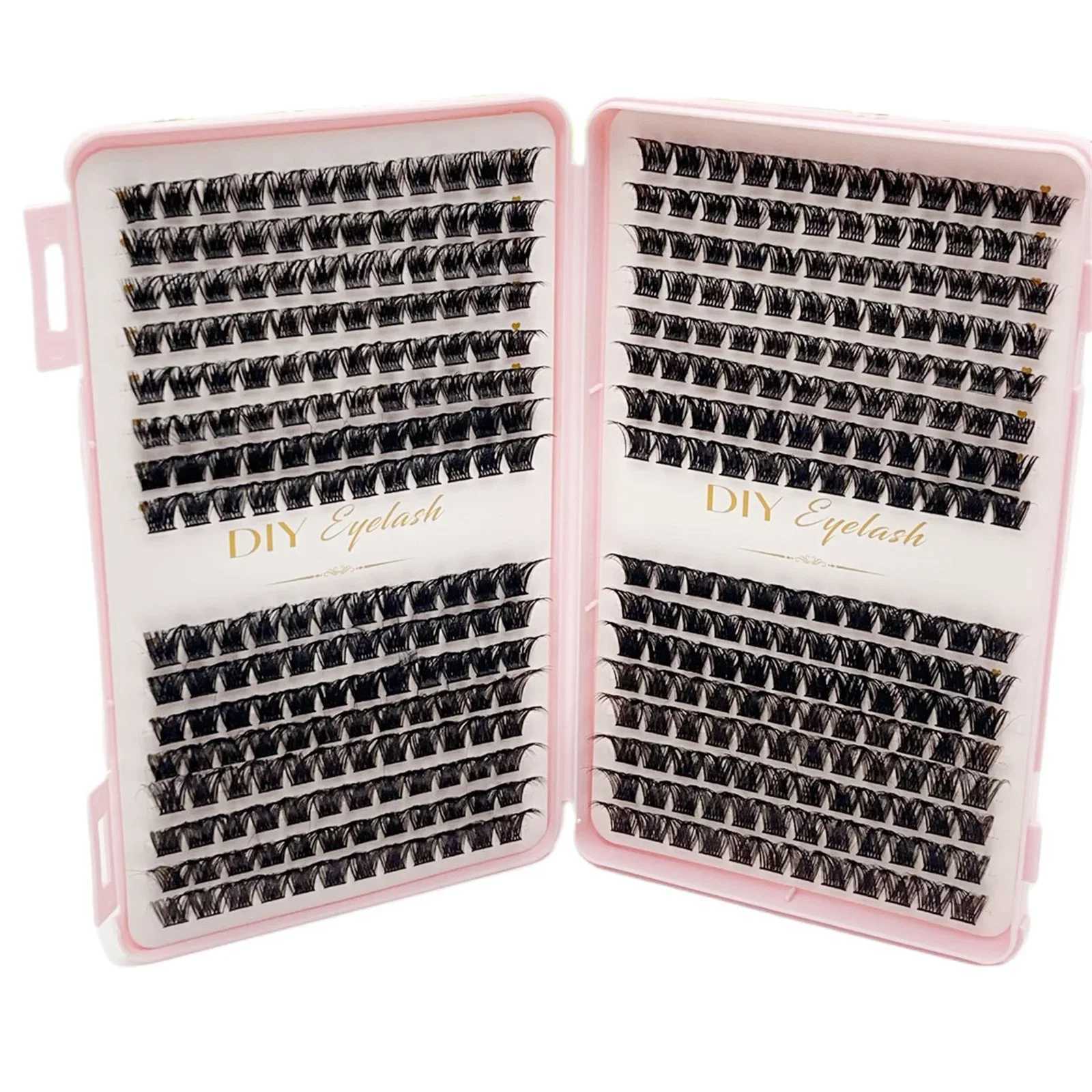 384 pieces of personal eyelash cluster DIY eyelash extension manual D curled eyelash cluster eyelash extensionW241024