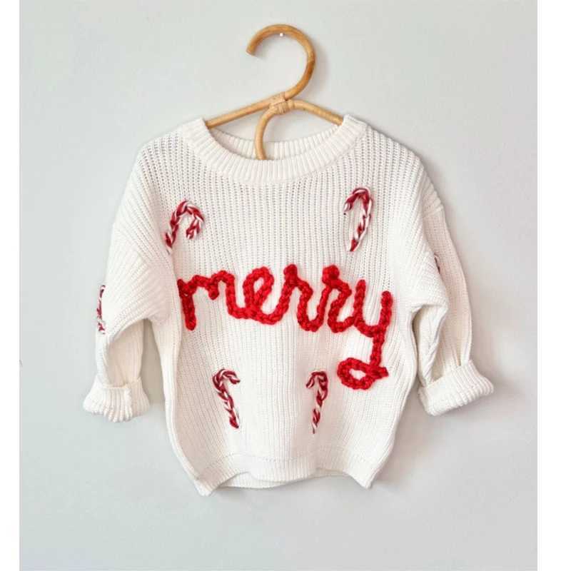 FOCUSNORM 3 Colors 0-7Y Autumn/Winter Baby Girl Christmas Sweater Long Sleeve Candy Vine Alphabet Embroidered Knitted Zipper Top W241025