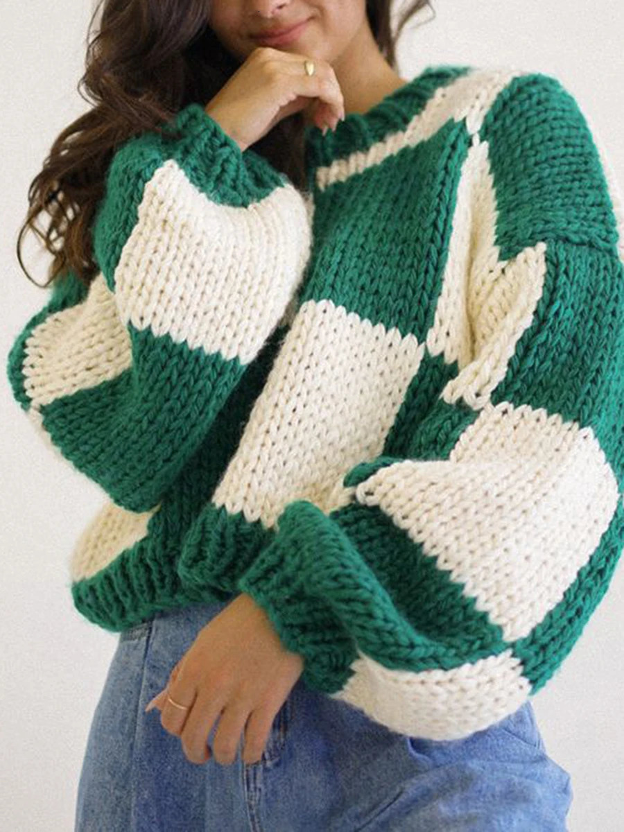 Cozy Oversized Hoodies Stylish Color Block Sweatshirts Casual Loose Fit Pullover Tops for Winter Fashion Trends 241024