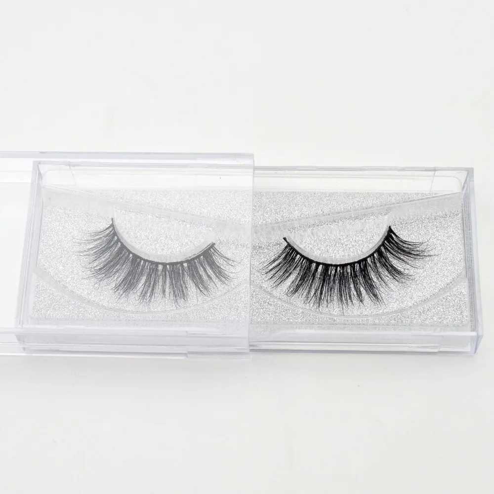 Visofree False Eyelash Handmade Natural Makeup False Eyelash Flash Packaging 1-Pair Box Makeup Sexy 3D Mink D01W241024