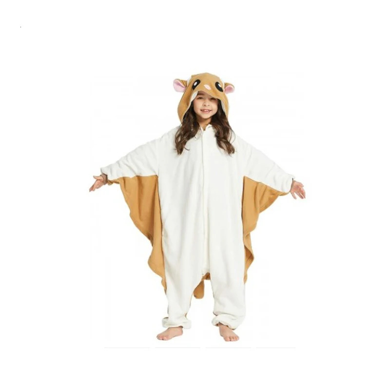 Childrens Fun Cartoon Cosplay Onesie Baby Animal Halloween Pajamas Boy and Girl Cute Flying Squirrel Kigurumi 241024